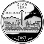 2007 50 State Quarters Coin Utah Proof Reverse