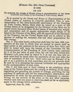 Historic Legislation, June 26, 1936. Full text is duplicated in the body of this page.