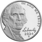 2024 Jefferson Nickel Proof Obverse