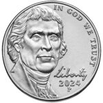 2024 Jefferson Nickel Uncirculated Obverse Philadelphia